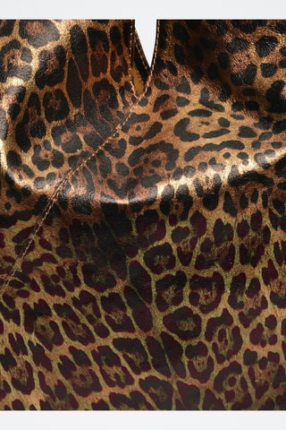 Leren Shopper - Carla Ferreri - Goudkleurig