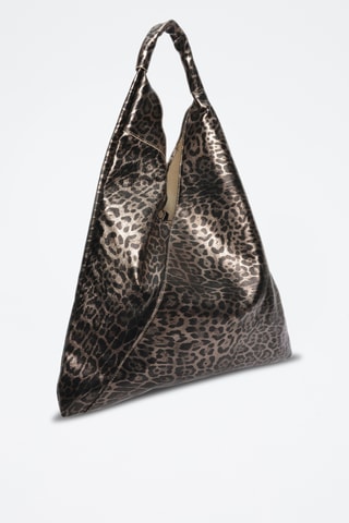 Leren Shopper - Carla Ferreri - Goudkleurig