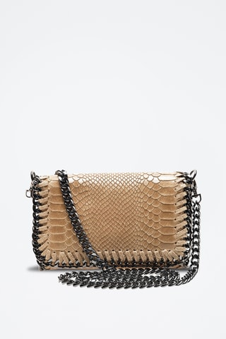 Leren Schoudertas - Beige