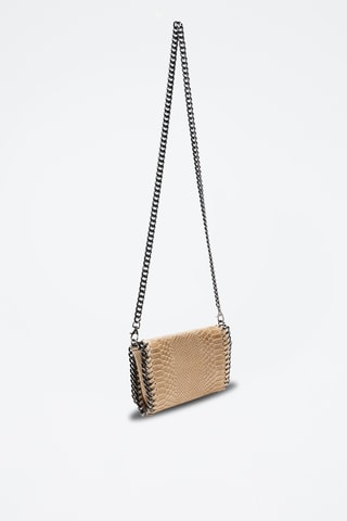 Leren Schoudertas - Beige