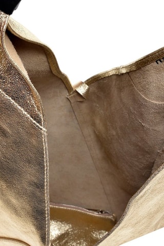 Leren Shopper - Goudkleurig