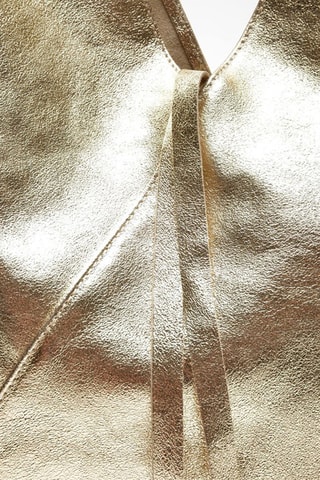 Leren Shopper - Goudkleurig