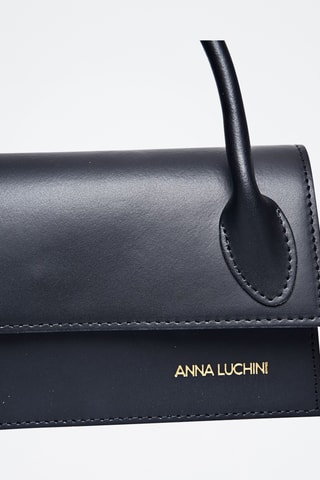 Leren Handtas - Anna Luchini - Zwart