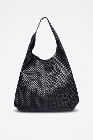Leren Shopper - Luisa Vannini - Zwart