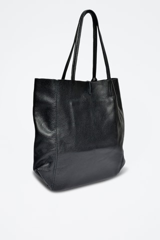 Leren Shopper - Zwart