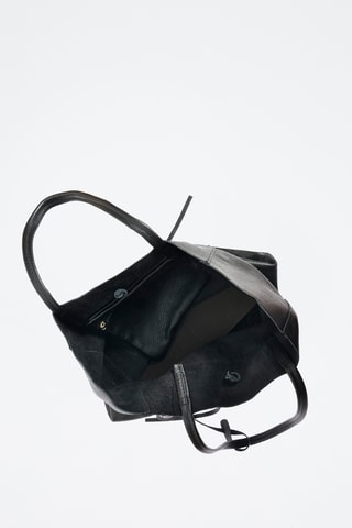 Leren Shopper - Zwart