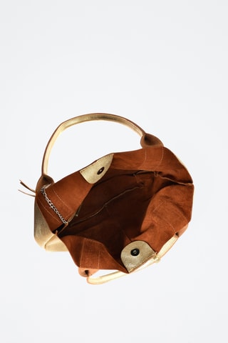 Leren Handtas - Goudkleurig