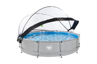 Piscine ronde avec pompe filtrante et dôme Soft - 360 x 76 cm - Dès 6 ans
