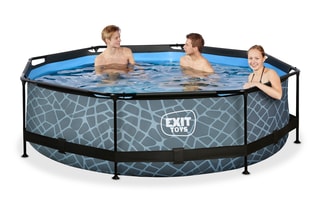 Piscine ronde avec pompe filtrante Stone - 300 x 76 cm