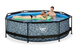 Piscine ronde avec pompe filtrante Stone - 300 x 76 cm