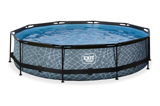 Piscine ronde avec pompe filtrante Stone - 360 x 76 cm