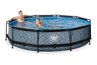 Piscine ronde avec pompe filtrante Stone - 360 x 76 cm