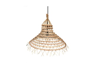 Suspension filaire d’extérieur en fibre de palmier dattier Gaia - 44 cm