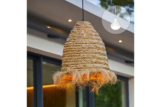 Suspension avec ampoule LED nomade Anafi  - Beige
