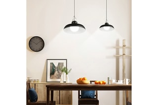 Double suspension solaire LED Warren - Noir
