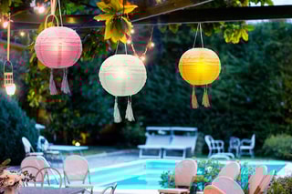 3 Ledsolarlampions Shangri La