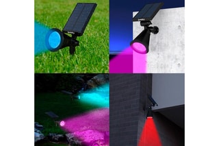 2 spots solaires LED Spiky - Noir - 2 x 5 W