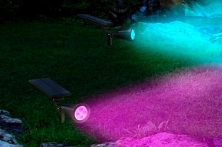 2 spots solaires LED Spiky - Noir - 2 x 5 W