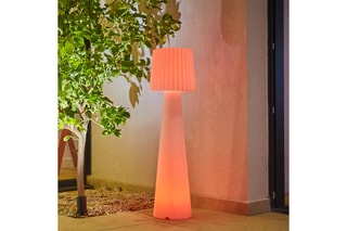 Candeeiro de pé LED Lady Branco