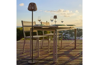 Candeeiro de pé LED Boheme - Castanho