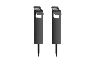 2 balises solaires LED Brity - Noir - 2 x 2 W