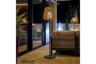 Candeeiro LED Tall Bohème Preto e castanho