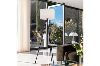 Candeeiro de pé tripé LED Tamboury C150