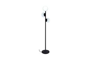 Candeeiro de pé LED Globy tree Preto e branco