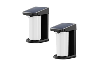2 appliques solaires LED Lusty - Noir - 2 x 5 W