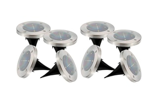 8 balises solaires LED Decky - Noir