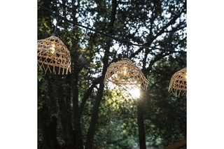 Guirlande d’extérieur en rotin 200 LED Hawaii - 82 m