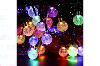 Grinalda luminosa solar 20 LED Festy color