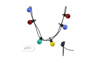 Grinalda solar LED party guinguette solar 10 LED