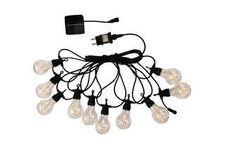 Grinalda luminosa solar Party Clear hybrid 750 cm