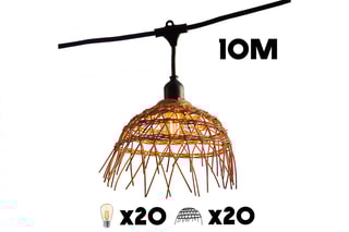 Ledslinger voor buiten 20 LED Hawaï Light- 10 m
