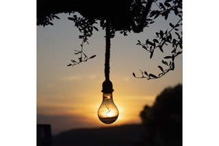 Suspension solaire LED Cordy - Beige