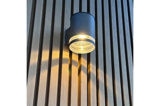 2 appliques murales solaires d’extérieur LED Helio - Noir - 2 x 0,16 W