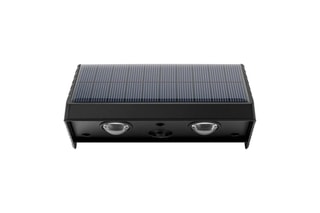 2 appliques murales solaires LED Kyla - Noir - 2 x 4 W