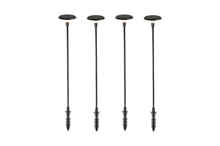 4 balises solaires LED Lucenty - Noir