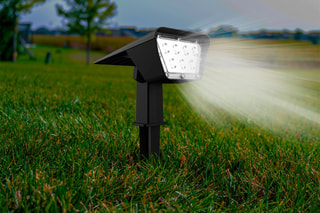 4 projecteurs solaires LED Curtis - Noir