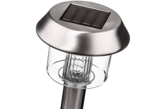 8 balises solaires LED Alesia - Noir - 8 x 1 W