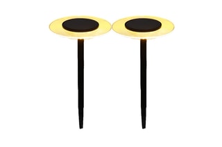 2 balises solaires LED Ufo - Noir