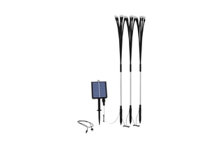 3 torches solaires LED Lyra - Noir