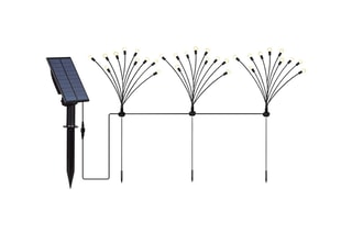 3 torches solaires LED Lyra - Noir