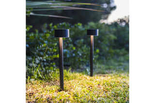 2 balises solaires LED extérieures Forty - Noir