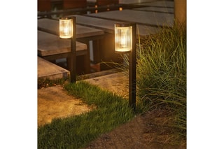 2 balises solaires LED Beamlit - Noir