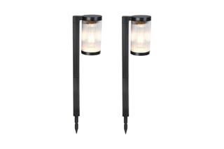 2 balises solaires LED Beamlit - Noir