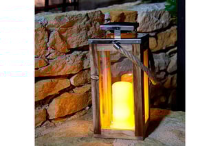 Houten Solarlantaarn Oacky
