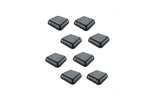 8 spots LED solaires Quadry - Noir