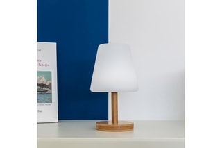 Draadloze Ledtafellamp Standy Mini Wood - 25 cm